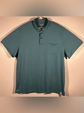 Marine Layer Weekend Sport Polo Golf Casual Vacation Shirt Men’s Size XL Teal